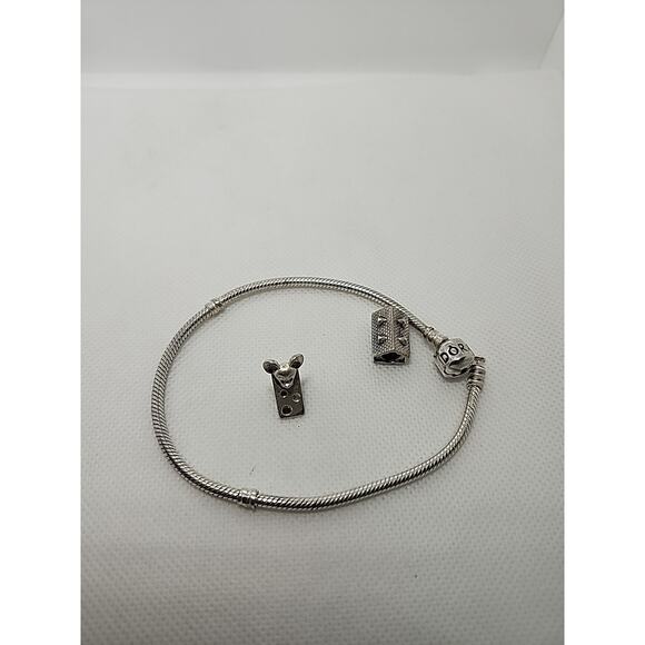 Pandora 9" Bracelet & Taras Dairy Frankenmuth Theme Charms - Picture 8 of 8